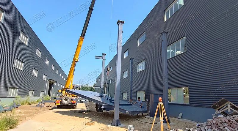 唐山金路廠區(qū)打造小型制砂樓，供客戶帶料試機